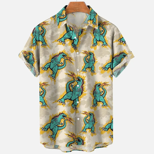 Hawaiian Shirts For Men Fashion Comfortable Unisex Short Sleeve Tops