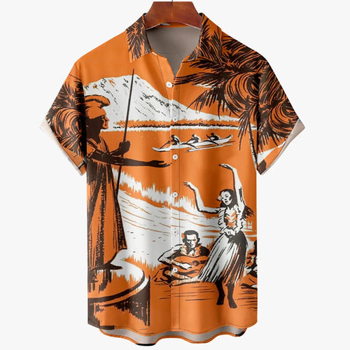 Hawaiian Shirts For Men Fashion Comfortable Unisex Short Sleeve Tops