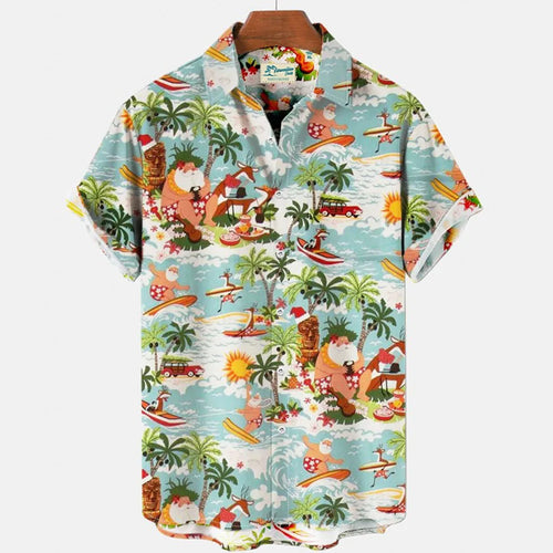 Hawaiian Shirts For Men Fashion Comfortable Unisex Short Sleeve Tops